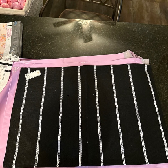 Set of 3 Target rugs new with tags. BRB at target, Laundry, striped throw rugs. - Picture 3 of 6